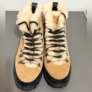 UGG Tan and Black Winter Boots